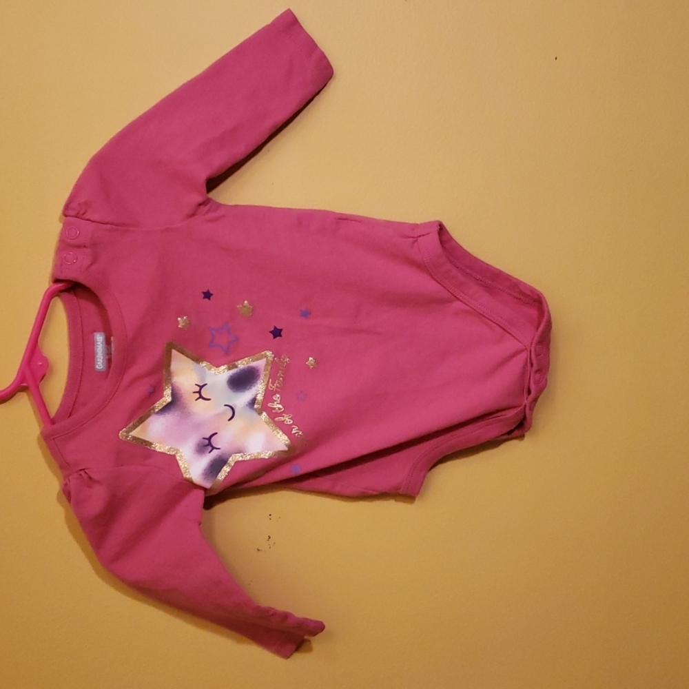 Garanimals Baby Girl Long Sleeve Onesie Size 3-6 Months